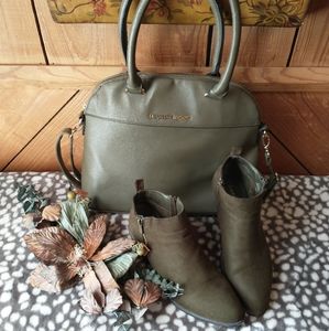 Bamboo Olive Booties